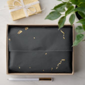 Zwart Confetti-witpapier voor legant goud Tissuepapier (Geschenk)