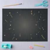 Zwart Confetti-witpapier voor legant goud Tissuepapier (Craft)