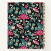 Zwart  Cottagecore Notitieboek (Achterkant)