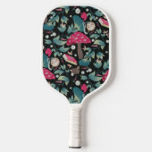 Zwart  Cottagecore Pickleball Paddle (Achterkant)