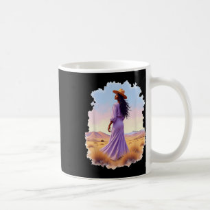 Zwart Cowgirl Western Rodeo Melanin Zwart Geschied Koffiemok