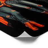 Zwart Cowgirl Western Rodeo Melanin Zwart Geschied Poster (Hoek)