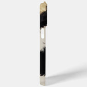 Zwart Cream Gold Western Koeienhuid Case-Mate iPhone Case (Achterkant / Rechts)