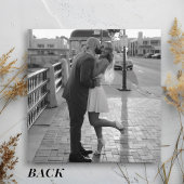  Zwart & Crème Botanische Elegante Huwelijk Save The Date