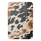Zwart crème bruin Koeienhuid Badmat (Voorkant Verticaal)