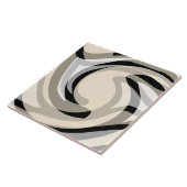 Zwart Crème en Grijs Tegeltje (Zijkant)