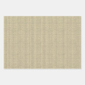 ZWART CRÈME GEBREID Flat Sheet inpakpapier Vel (Voorkant 3)