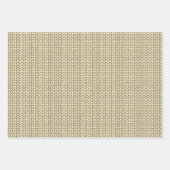 ZWART CRÈME GEBREID Flat Sheet inpakpapier Vel (Voorkant 2)