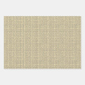 ZWART CRÈME GEBREID Flat Sheet inpakpapier Vel (Voorkant)