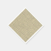 ZWART CRÈME GEBREIDE standaard cocktail papier ser Servet (Hoek)