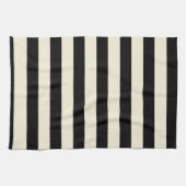 Zwart-crèmestrepen Theedoek (Horizontaal)