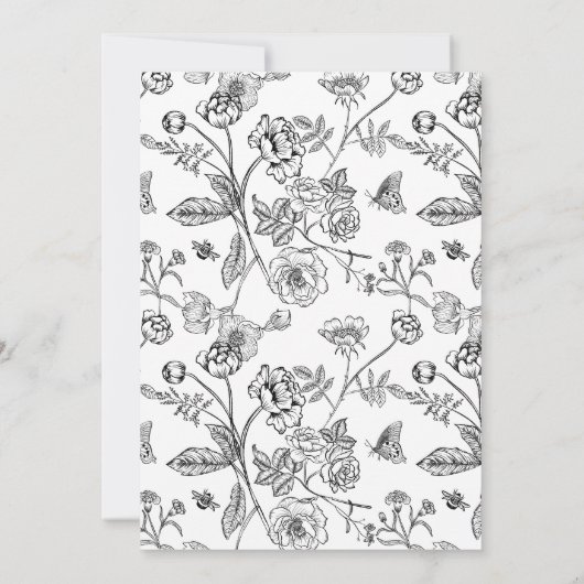  Zwart Crest Bruiloft Receptie Tafel Bedankkaart (Achterkant)