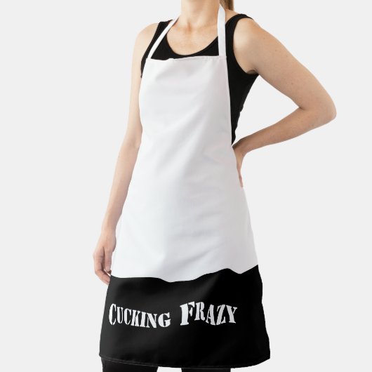 zwart Cucking Frazy woordspel zoals Nucking Futs Schort (Insitu)