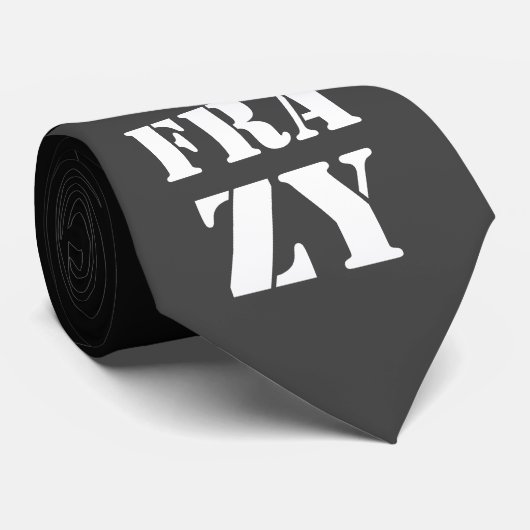 zwart Cucking Frazy woordspel zoals Nucking Futs Stropdas (Opgerold)