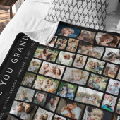 Zwart Custom 54 Foto Collage Fleece Deken