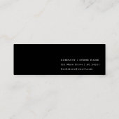 Zwart Custom Bladwijzer Kaart | Inspirerend lezer Mini Visitekaartje (Achterkant)