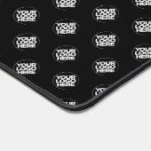 Zwart Custom Business Logo Pattern Bureaumat (Hoek)