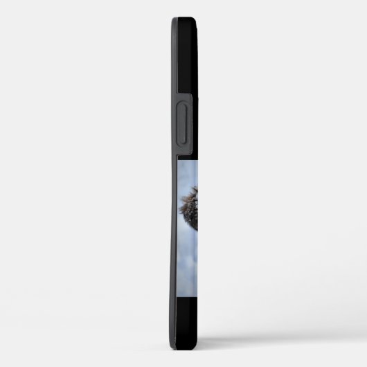 Zwart Custom Foto & Naam Bont Papa Case-Mate iPhone Case (Achterkant / Rechts)