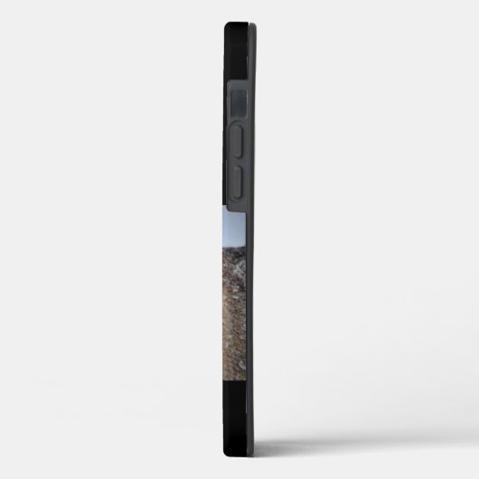 Zwart Custom Foto & Naam Bont Papa Case-Mate iPhone Case (Achterkant / Links)