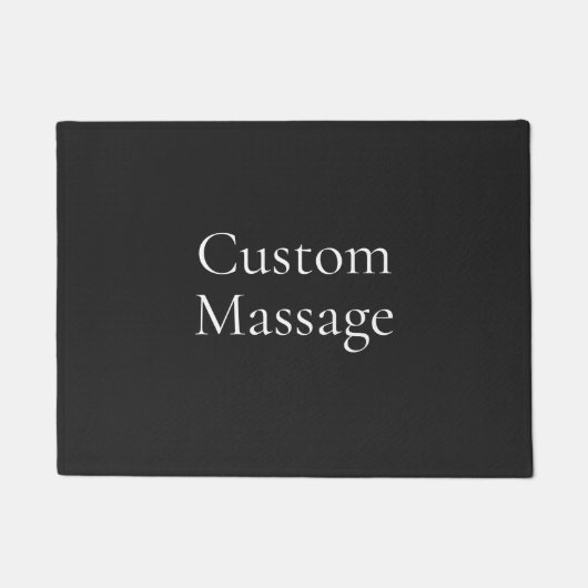Zwart Custom Massage Modern eenvoudig Deurmat (Voorkant)