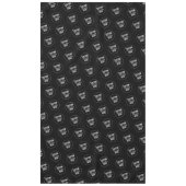 Zwart Custom Trade Show Restaurant Zakelijk Logo Tafelkleed (Voorkant)