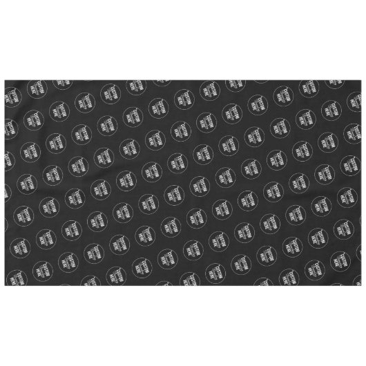 Zwart Custom Trade Show Restaurant Zakelijk Logo Tafelkleed (Voorkant (Horizontaal))