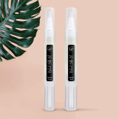 Zwart Cuticle Oil Pen Logo Cosmetisch Productlabel Labels