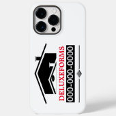 Zwart Dak Case-Mate iPhone Case (Achterkant)