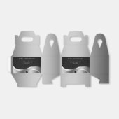 Zwart Damask Jubileum Bedankdoosjes (Uitgevouwen)