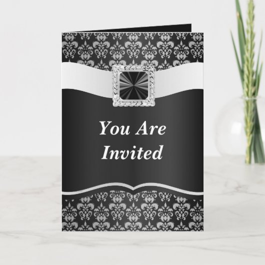 Zwart damast (Voorkant)