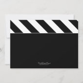 Zwart dat is een 'Wrap Movie Clapper Birthday Part Kaart (Achterkant)