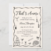 Zwart Dat is nog meer Italiaans Vrijgezellenfeest Kaart (Voorkant)