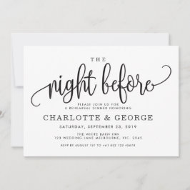 Zwart de avond voor de uitnodiging