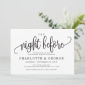 Zwart de avond voor de uitnodiging (Staand voorkant)