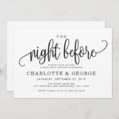 Zwart de avond voor de uitnodiging (Voorkant / Achterkant)