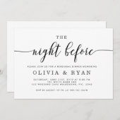 Zwart de avond voor de uitnodiging (Voorkant / Achterkant)