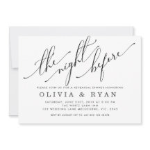 Zwart de avond voor de uitnodiging