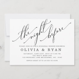 Zwart de avond voor de uitnodiging