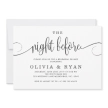 Zwart de avond voor de uitnodiging