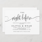 Zwart de avond voor de uitnodiging (Voorkant / Achterkant)