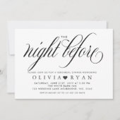 Zwart de avond voor de uitnodiging (Voorkant)