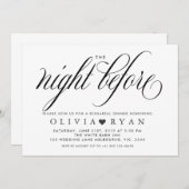 Zwart de avond voor de uitnodiging (Voorkant / Achterkant)