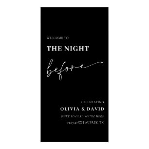 Zwart de avond voor repetitie diner Poster