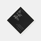 Zwart de avond voor repetitie diner servet (Hoek)