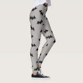 Zwart/de Grijze Leggings van de Confettien van de (Rechts)