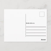 Zwart De hele dag 24/7 Slogan Graphic Briefkaart (Achterkant)