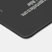 Zwart De hele dag 24/7 Slogan Graphic Bureaumat (Hoek)