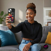 Zwart De hele dag 24/7 Slogan Graphic Case-Mate iPhone Case