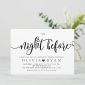 Zwart de nacht voor de uitnodiging (Staand voorkant)