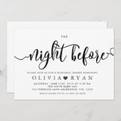 Zwart de nacht voor de uitnodiging (Voorkant / Achterkant)